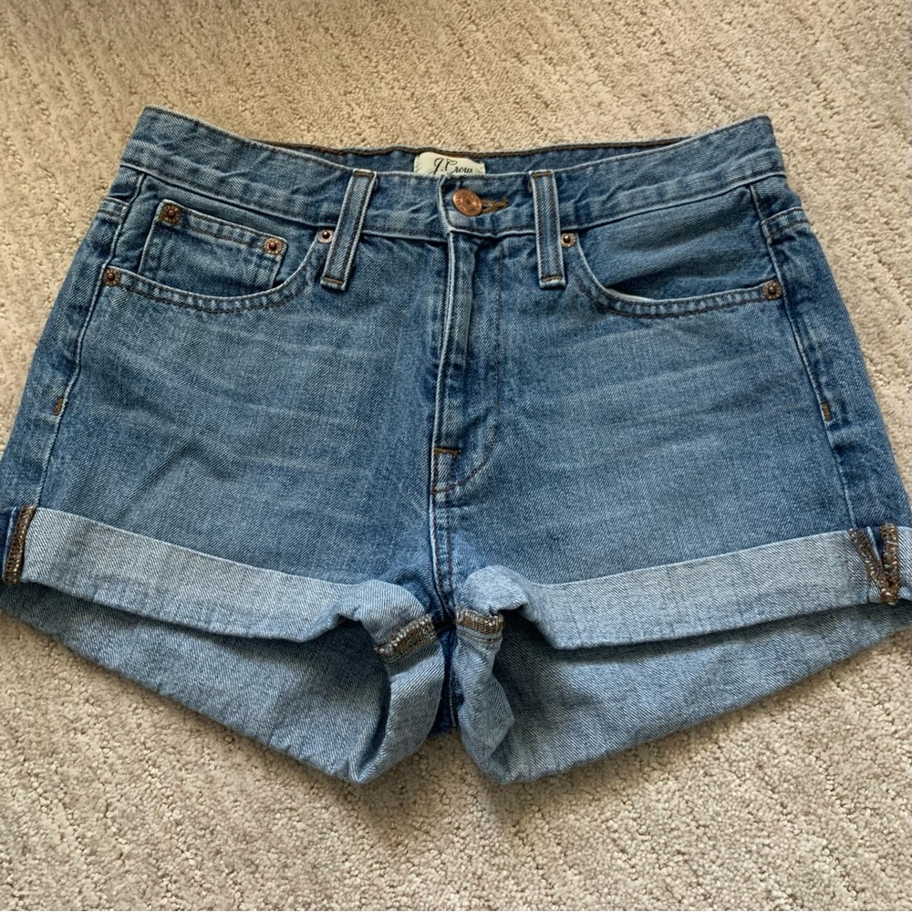J. Crew High Waisted Denim Shorts